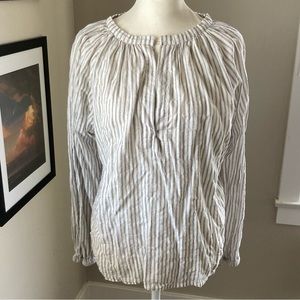 Nili Lotan Stripe Linen Top